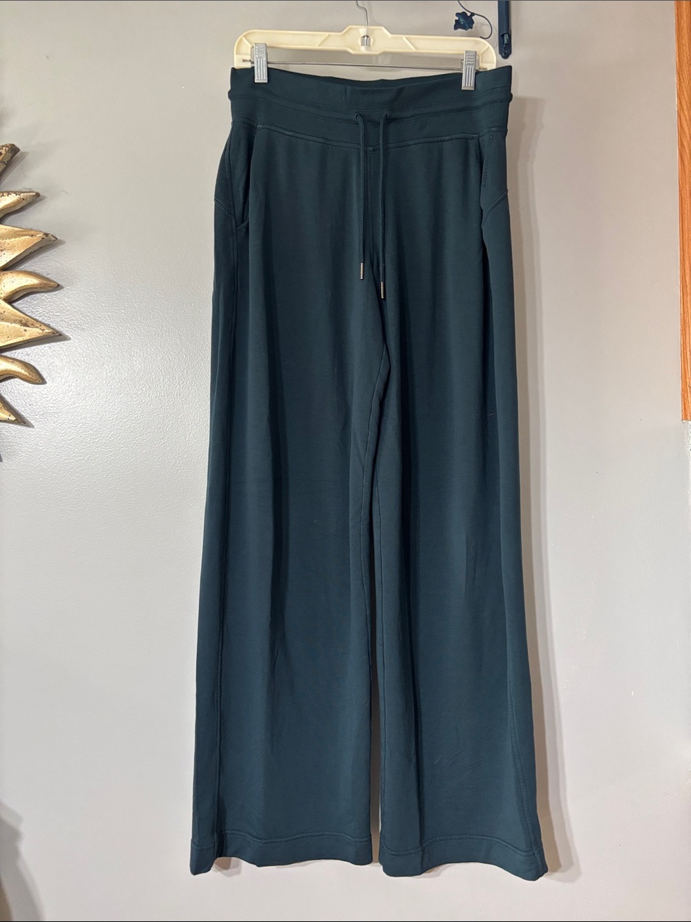 Athleta Deep Teal Wide-Leg Lounge Pants Vintage